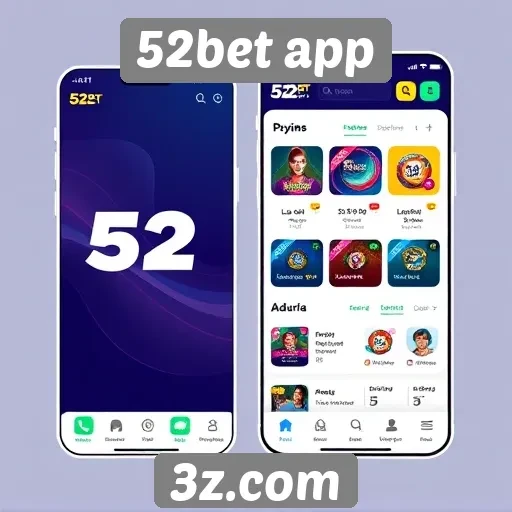 Interface amigável do 52bet app destaca-se